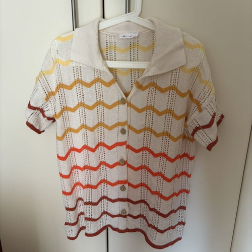 Hemithea knitted shirt like new, multicolor, size S