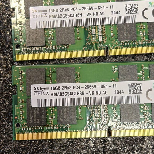 32GB DDR4 SK-Hynix PC4-2666V RAM like new, 2x16GB SO-DIMM