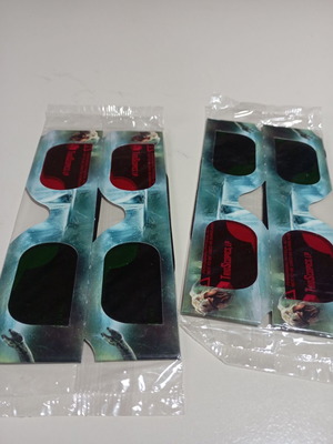 Collectible 3D glasses from Journey to the Center of the Earth movie, new, pack of 4