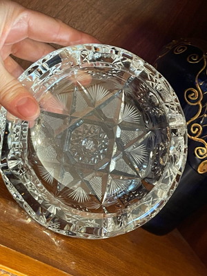 Μεγάλο Τασάκι Bohemian Crystals μεταχειρισμένο, βοημία κρύσταλλο