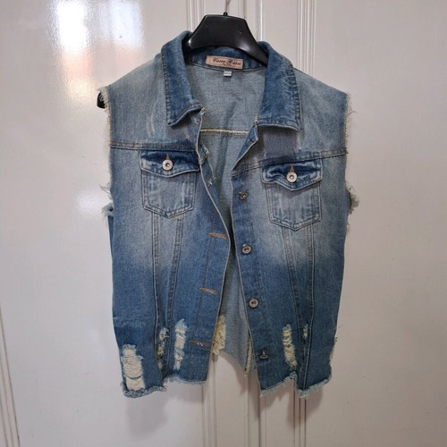 Jean jacket street short XL to XXL like new, blue