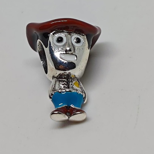 Disney Pixar Toy Story Woody Silver Charm bead like new