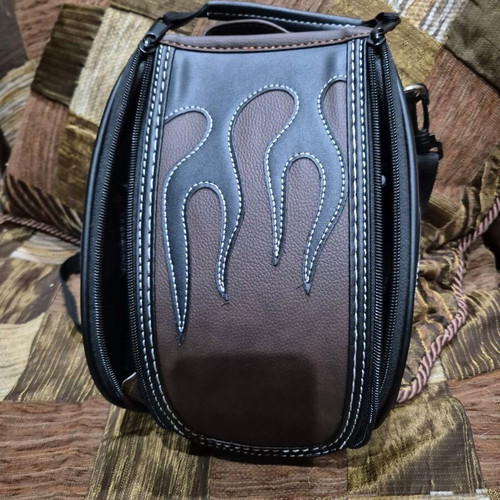 Motorcycle tank bag leather new