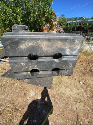 Kymasol 1500 litre outdoor fuel tank with ribs, sealed