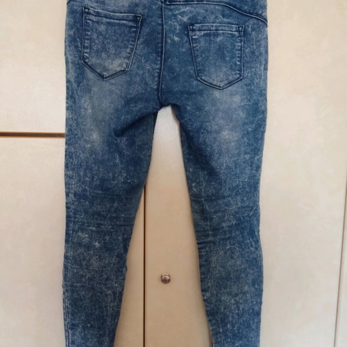 Women's denim pants size M like new, blue