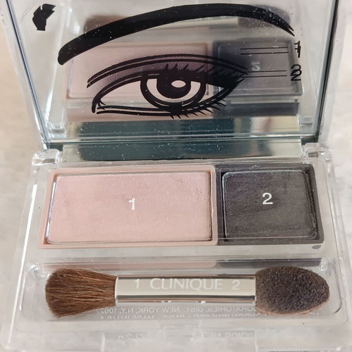 Clinique and Lancome eyeshadow set used