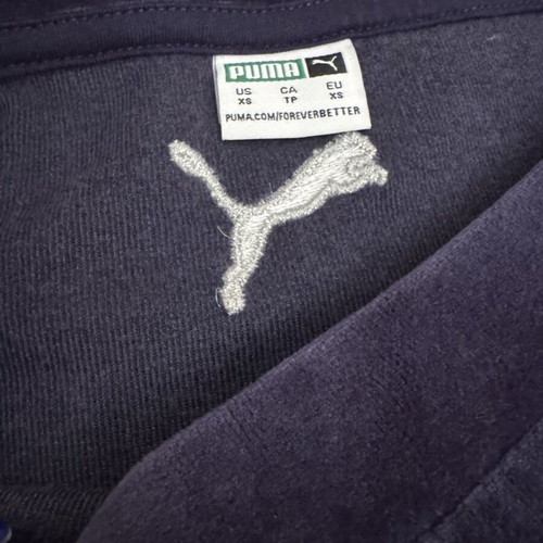 Puma crop velvet long sleeve dark purple No XS like new