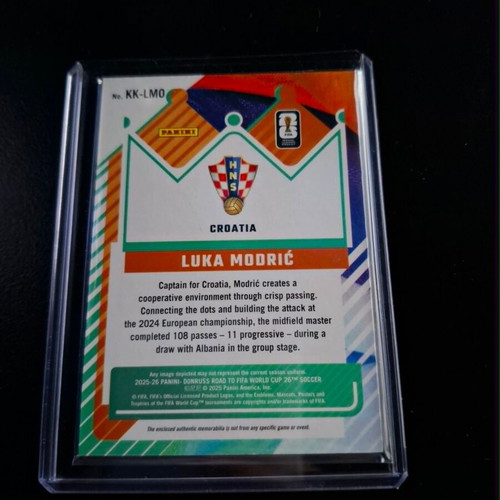 Donruss 2025-26 Luka Modrić Kit Kings Jersey Patch like new