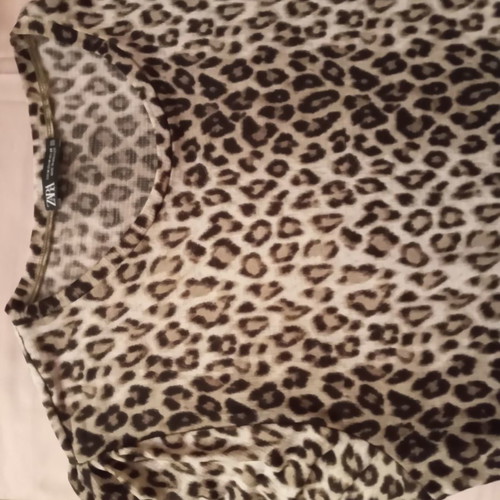 Zara dress used, animal print, size M