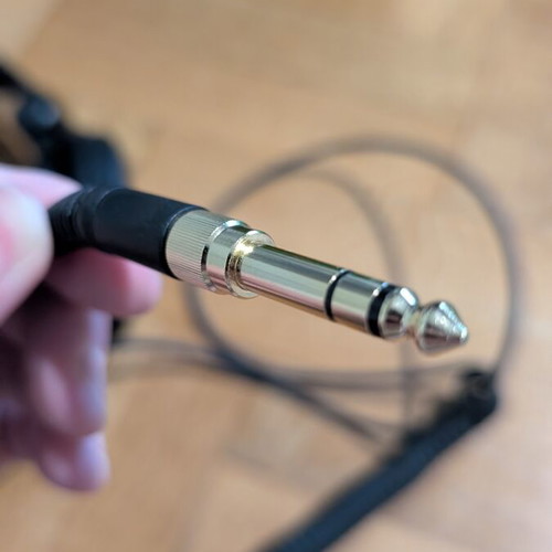 Behringer HC 200 headphones used with 3.5mm and 6.3mm adapter wired
