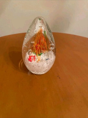 Artistic glass decorative egg like new