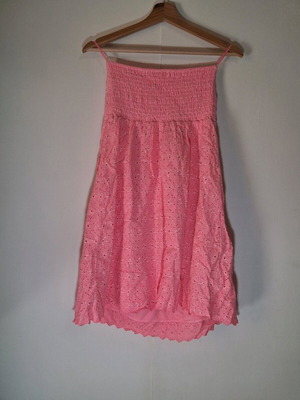 Honey Pink Strapless Dress like new