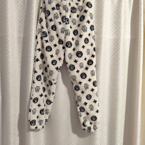 Fleece pants like new, size M, multicolor