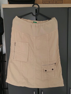 Benetton cargo maternity skirt beige new