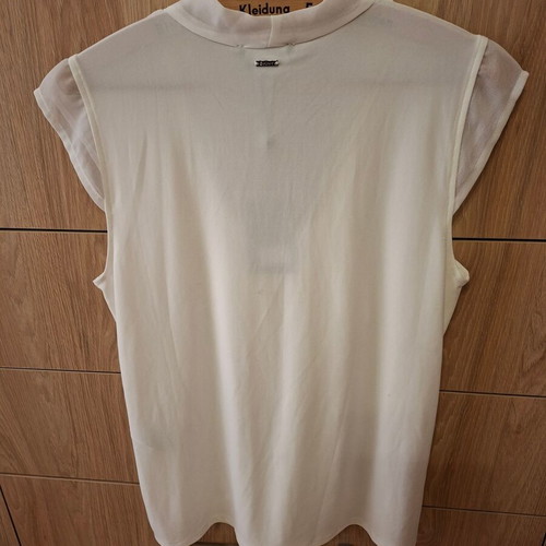DKNY Ivoire Color Wrap Top New