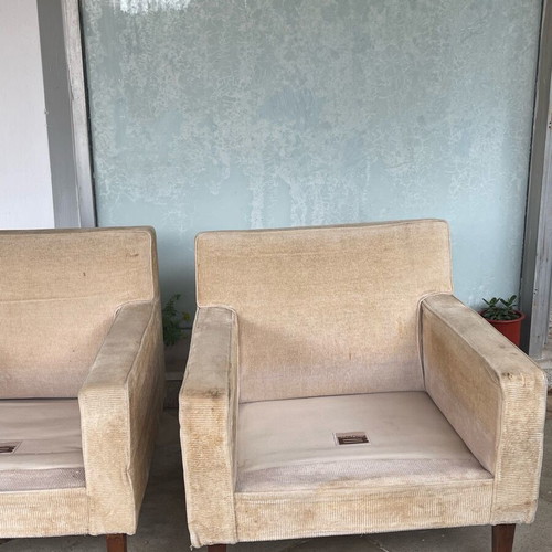 Varagkis armchairs used, set of 2, need reupholstery, no cushions