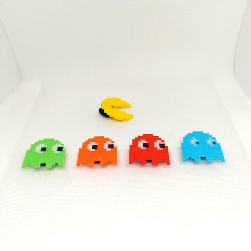 Decorative charms for crocs with Pacman design new