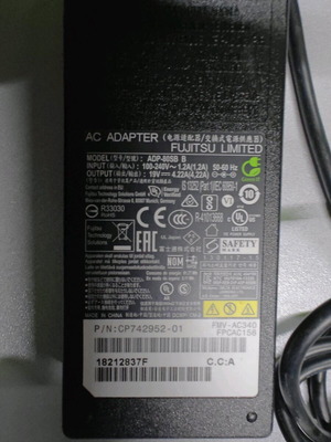 Φορτιστής Fujitsu laptop 80 watt μεταχειρισμένος χωρίς καλώδιο τροφοδοσίας
