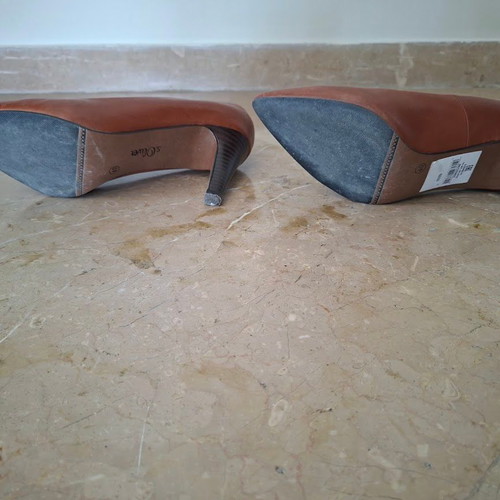 S.Oliver leather pumps tan size 40 like new
