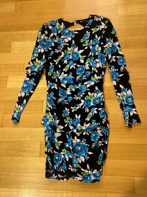 zara blue floral mini dress Marina Silky Fleur Mini Dress in Cucumber Crush main image 0