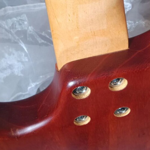 Dean electric bass guitar, 4-string wood top