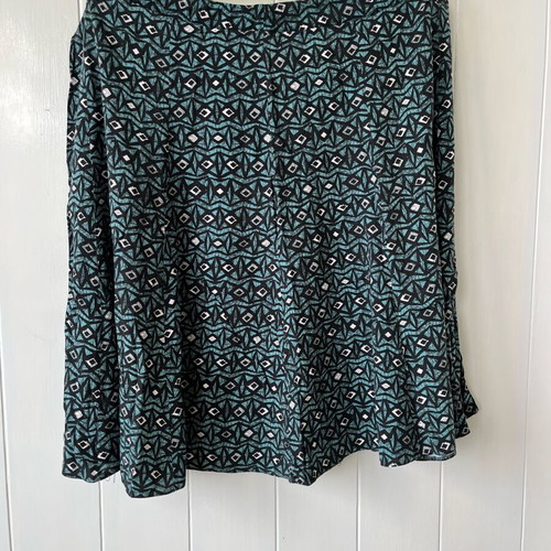 Vintage skirt used, size XL, black and green