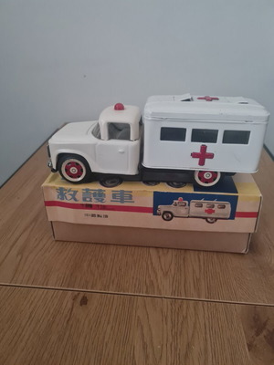 MF716 Tin Ambulance with Original Box, Like New