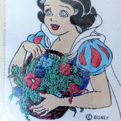 Vintage patches set of 4 with Snow White, sequins and beads, like new