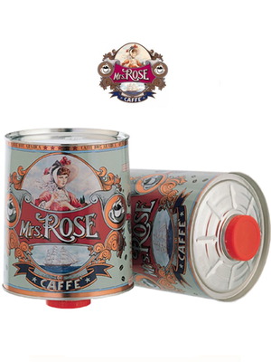 Μεταλλικά κουτιά Mrs Rose από κόκκους καφέ Espresso μεταχειρισμένα