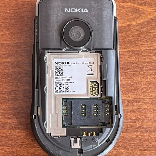 Nokia 6630 phone used with original battery and charger
