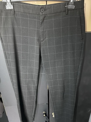 Bershka men's formal skinny pants size 44, black