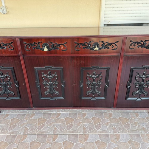 Buffet with display cabinet used, good condition