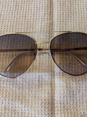 Solo-Solis NDL6243 sunglasses new, gold finish, brown/grey lenses