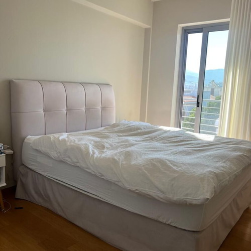 Candia Comino double bed beige used 160x200 without mattress