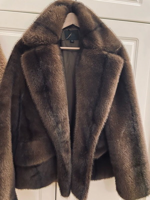 Zara οικολογική γούνα oversized καφέ καινούργια