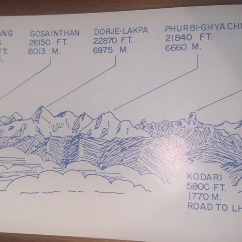 Advertising brochures used, pack of 2, Himalaya Everest mountaineering airplane