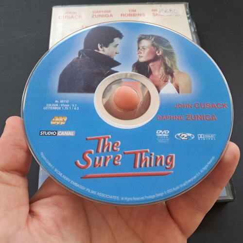 The Sure Thing DVD used with Greek subtitles