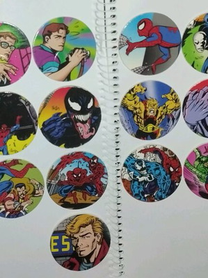 Τάπες Spiderman Marvel 1994 μεταχειρισμένες, σετ 25 τεμαχίων