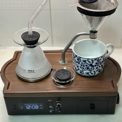 Barisieur Coffee Alarm Clock used, premium designer coffee maker
