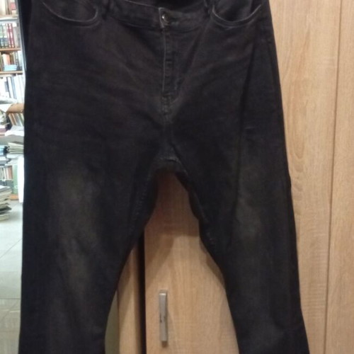 Women's black denim jeans used, size XL