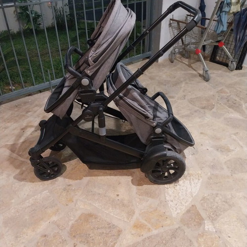 Motherbaby twin stroller 3 in 1 like new