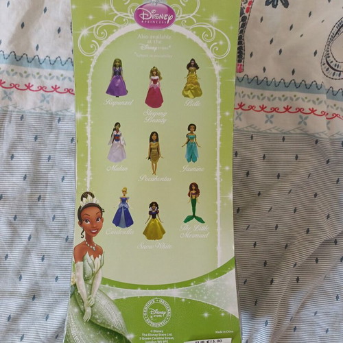 Disney Store Tiana Princess and the Frog doll new in box