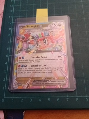 Tatsugiri ex κάρτα Pokémon #142/191 καινούργια