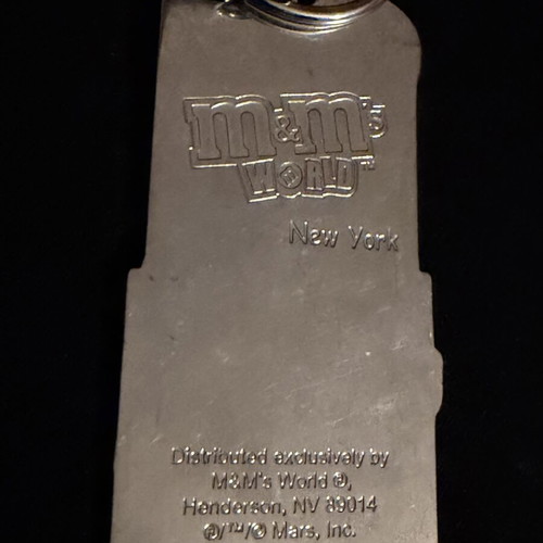M&M's World New York personalized Antonio keychain, like new