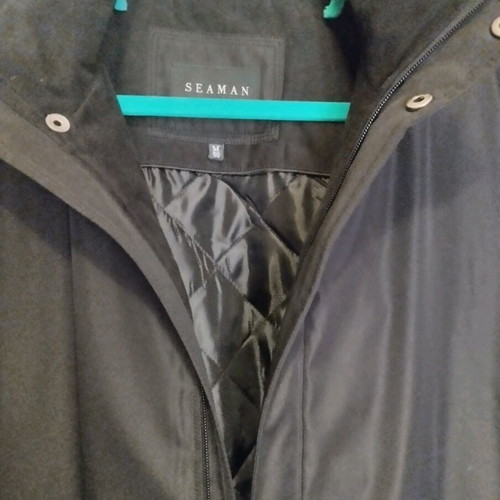 Seaman men's jacket black size M like new