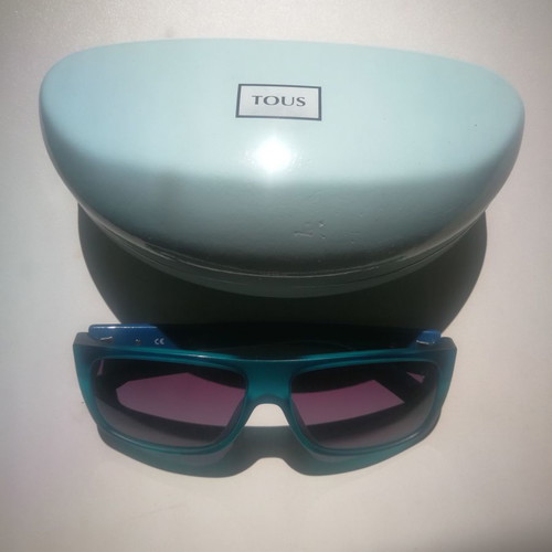 Tous sunglasses used, petrol color