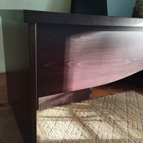 Wooden office set like new, handmade beech construction