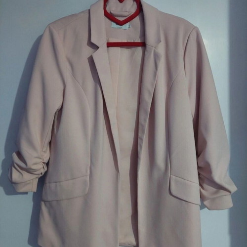 Pink Only women's blazer jacket with 3/4 sleeve like new, size 40