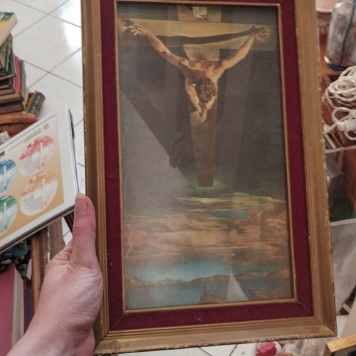 Christ of Saint John of the Cross Dalí framed print used