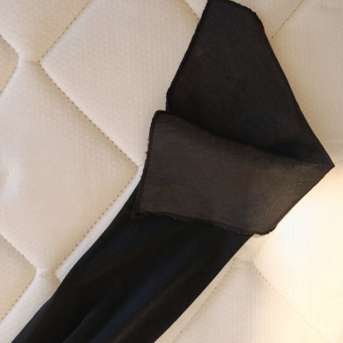 Acne Studios black long-sleeve cardigan bolero with tie